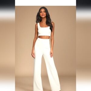 Lulu Only Tonight two piece wide leg Jumpsuit